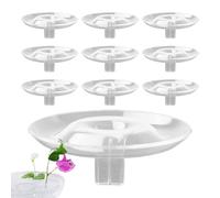 Lot de 10 supports de fleurs ronds hydroponiques flottants transparents, adaptés pour bouquets/vases, décoration florale à faire soi-même, décoration intérieure de restaurant, vase arrangement floral