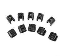 Lot de 10 supports de lampe de poche en forme de U avec trou de vis fileté de 6,35 mm pour une fixation sûre des lampes de poche sur le vélo et l'équipement de plein air