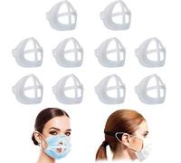 Lot De 10 Supports De Masque,Améliorer 3d En Silicone Support De Protection Pour Rouge à LèVres, ProtéGez Le Maquillage, AméLiorez L'Espace Respiratoire Aide à Favoriser Une Respiration Douce (10)