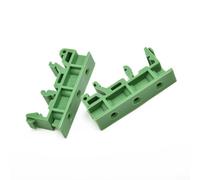 Lot de 10 supports de montage DRG-01 PCB pour clips adaptateurs de rail DIN 35 mm - Support de carte en plastique vert avec vis, compatible avec rails C45, KPRH
