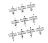 Lot de 10 supports de panneaux solaires portables en aluminium robuste pour une installation facile sur des toits en ciment à pente plate