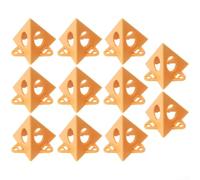 Lot de 10 supports de peinture pyramidaux triangulaires sans plastique pour le travail du bois pour peinture, teinture, versement des portes d'armoire, rangement facile, réutilisable