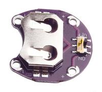 Lot de 10 supports de piles bouton avec interrupteur coulissant - Module de montage compatible Lilypad pour Arduino, Wearables et E-Textiles - 29 x 30 mm PCB Bo