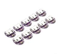 Lot de 10 supports de piles bouton CR2032 avec interrupteur coulissant pour Arduino et prototypage électronique avec 4 bornes