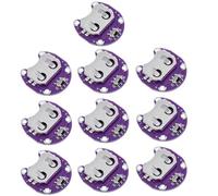 Lot de 10 supports de piles bouton CR2032 avec interrupteur coulissant pour module d'alimentation compatible Lilypad, 29 x 30 mm, 4 points de connexion