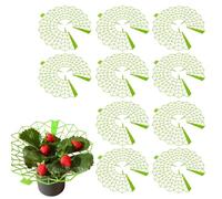 Lot de 10 supports de plantation de fraises pour jardin - Support de protection résistant aux intempéries - Outil de culture pour cour, balcon