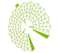 Lot de 10 supports de plantation de fraises, support de plantation de fruits, résistant aux intempéries, facile à assembler et à réutiliser, 35 x 32 x 0,3 cm, pour protection des fruits en extérieur