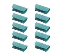 Lot de 10 supports de poignée en silicone isolés thermiquement pour casseroles et poêles à frire - Manchons confortables
