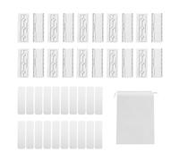 Lot de 10 supports de prise auto-adhésifs sans perforation avec sac de rangement 1 pièce, support de prise de courant, support de multiprise et support de montage mural autocollant (blanc)