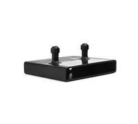 Lot de 10 supports de rail central pour lattes de lit - 63 mm - 2 broches