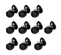 Lot de 10 supports de rouge à lèvres miroir - Design rose - Compact - Format voyage - Pour gloss à lèvres - Cadeau de Saint-Valentin - Réutilisables, Noir , Beauté de masse