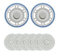 Lot de 10 Supports De Serpillère pour Balai À Franges pour Omni pour Ecovacs, pour Aspirateur Robot, pour T30 pour T30 Pro / T50 / T50 Pro / T50 Max / N30 Pro, 8 Chiffon De Vadrouille Et 2 Support