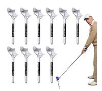 Lot de 10 supports de thé pour balle de golf avec design d'inclinaison à 10 degrés | Accessoires de golf pour réduire les spins latéraux et les frottements | Améliore la distance, la précision et