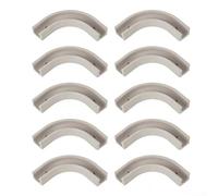 Lot de 10 supports de tuyau en polyéthylène à 90 degrés pour filtre à eau, angle d'angle pour fixation de tuyaux RO, clips en plastique solides pour une pose propre de conduite (1/2")