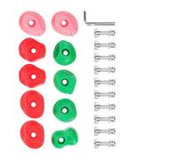 Lot de 10 Supports d'escalade en Plastique for Murs, gymnases extérieurs, poignées Stables, Accessoires d'escalade, Sports