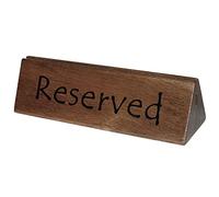 Lot de 10 supports en bois pour pancarte réservé - Pour café, restaurant