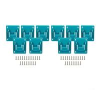 Lot de 10 supports en plastique ABS pour outils de perceuse 18 V, support de quai avec vis pour mur ou établi