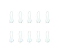 Lot de 10 supports en silicone pour un rangement soigné des câbles de données et de charge, idéal pour tout environnement de bureau