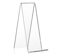 VITAdisplays Lot de 10 Supports inclinés de, Support de Livre et Support pour Petits Articles en PLEXIGLAS d'origine, Transparent 15.0 cm