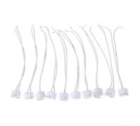 Lot de 10 Supports MR16 12V Céramique Résistant | Céramique réfractaire, supporte 50W, pour idéal spots encastrables, sécurité incendie, montage facile