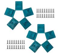Lot de 10 Supports muraux pour Outils Makita 18V, Support pour Outils de perçage avec 40 vis, Support de Batterie pour Atelier et Garage, 14,4/18V
