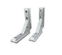 Lot de 10 supports pliables en aluminium 3030 4040 pour cadre de porte universel à rainure d'angle (4040)
