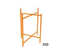 Lot de 10 Supports Pliables en X 75 cm H Pour Planches de Mortier Maçonnerie