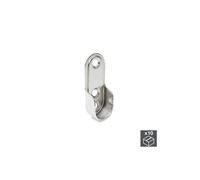 Lot de 10 supports pour barre de penderie armoire en acier finition nickelé - 7062907