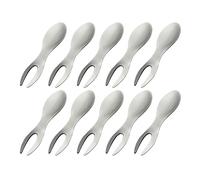 Lot de 10 supports pour épis de maïs - Support pour brochettes de maïs - Fourchette anti-éclaboussures pour barbecue, cuisine, maison, barbecue en plein air