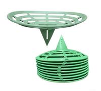 Lot de 10 supports pour melon vert avec cadre de support pour citrouille, treillis de jardin robuste pour courge pastèque, support de culture de légumes et base de protection des fruits pour la