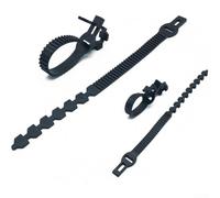 Lot de 10 supports réglables pour piquets d'arbre avec sangles de verrouillage pour la formation des plantes et la stabilisation des jeunes arbres dans les jardins et les paysages (500 mm)