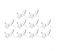 Lot de 10 supports robustes transparents pour chevalets en acrylique pour exposer des géodes et des objets de collection (L)