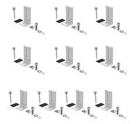 Lot de 10 supports solaires robustes en aluminium avec support flexible pour toits inclinés en étain