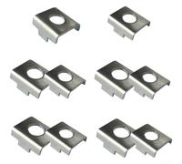 Lot de 10 supports stabilisateurs de vélo réglables 23 mm 25 mm Kit vertical pour roues d'entraînement de vélo pour enfants Aide à l'équilibre de sécurité