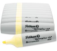 Lot De 10 Surligneurs 490 Eco,Jaune Pastel,Dans Une Boîte Pliante