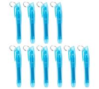 Lot de 10 surligneurs avec anneaux en métal à pointe oblique à séchage rapide pour étudiant, journal intime, surlignage, prise de notes professionnelle