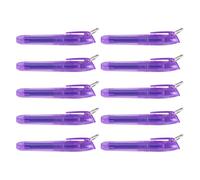 Lot de 10 surligneurs colorés avec anneaux métalliques à séchage rapide pour journal, calendrier, bloc-notes, surligneurs de bureau