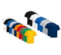 Lot de 10 t-shirts pour hommes de la marque Fruit of The Loom : Bleu clair / Taille M