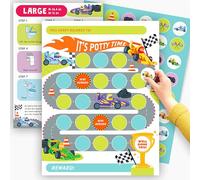 Lot de 10 tableaux de récompense pour l'apprentissage de la propreté - Tableau d'apprentissage de la propreté pour enfants - Tableau d'entraînement aux habitudes de toilette - Tableau de comportement