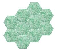 Lot de 10 tableaux hexagonaux en feutre avec épingles, tableau d'affichage en liège, tableau d'affichage hexagonal, tableau en liège bulletin, tableau d'affichage en liège