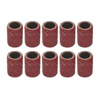 Lot de 10 tambours de ponçage pour tête de meulage en métal et bois pour anneaux, convient pour la maison, convient pour le polissage sur mandrins de tambour en métal avec caoutchouc auto-extensible