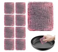 Lot de 10 Tampon Jex avec Savon, Épurateur en Acier pour Vaisselle, Tampon à Récurer avec Savon, Tampone de Savone en Laine d'acier pour Nettoyer Les casseroles, Les Poêles