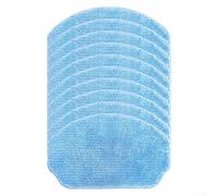 Lot de 10 tampons de nettoyage de rechange pour Nedis WIFIVCR001CBK - Chiffon en microfibre haute absorption pour utilisation humide et sec, carreaux de bois dur