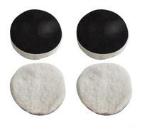 Lot de 10 tampons de polissage en laine de 100 mm pour polisseuse de voiture, tampons de polissage lourds pour meubles, bois, verre, instruments en acier inoxydable