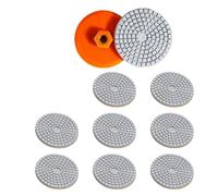 Lot de 10 tampons de polissage humide/sec pour perceuse, meuleuse, polisseuse pour comptoir
