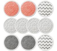 Lot de 10 tampons de rechange S7001 améliorés pour balai vapeur Shark S7001, S7201, S7000, S7000AMZ, S7001TGT Series Steam & Scrub Tampons de balai à récurer tout-en-un, comparez le modèle de pièce #
