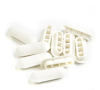 Lot de 10 tampons de siège de toilette compatibles avec différentes marques de toilettes, offre un amorti et une protection, fabriqué à partir de matériaux ABS et TPE avec coussinets d'étanchéité (10