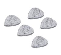 Lot de 10 tampons en feutre colorés, médiators doux, forme spéciale, accessoires for instruments musique guitare for concert(Grey)
