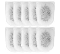 Lot de 10 tampons filtrants pour Tetra EasyCrystal C600 - Pour filtre intérieur Tetra EasyCrystal - Avec technologie de filtration à 4 couches - Zéolite, charbon actif et coton - Purification efficace