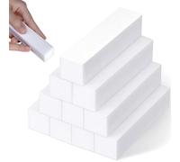 Lot de 10 tampons pour ongles, polissoirs à ongles, tampons blancs, blocs abrasifs, bloc de polissage, bloc de polissage, la nouvelle génération de lime à ongles, bloc abrasif, lime à ongles, outil de